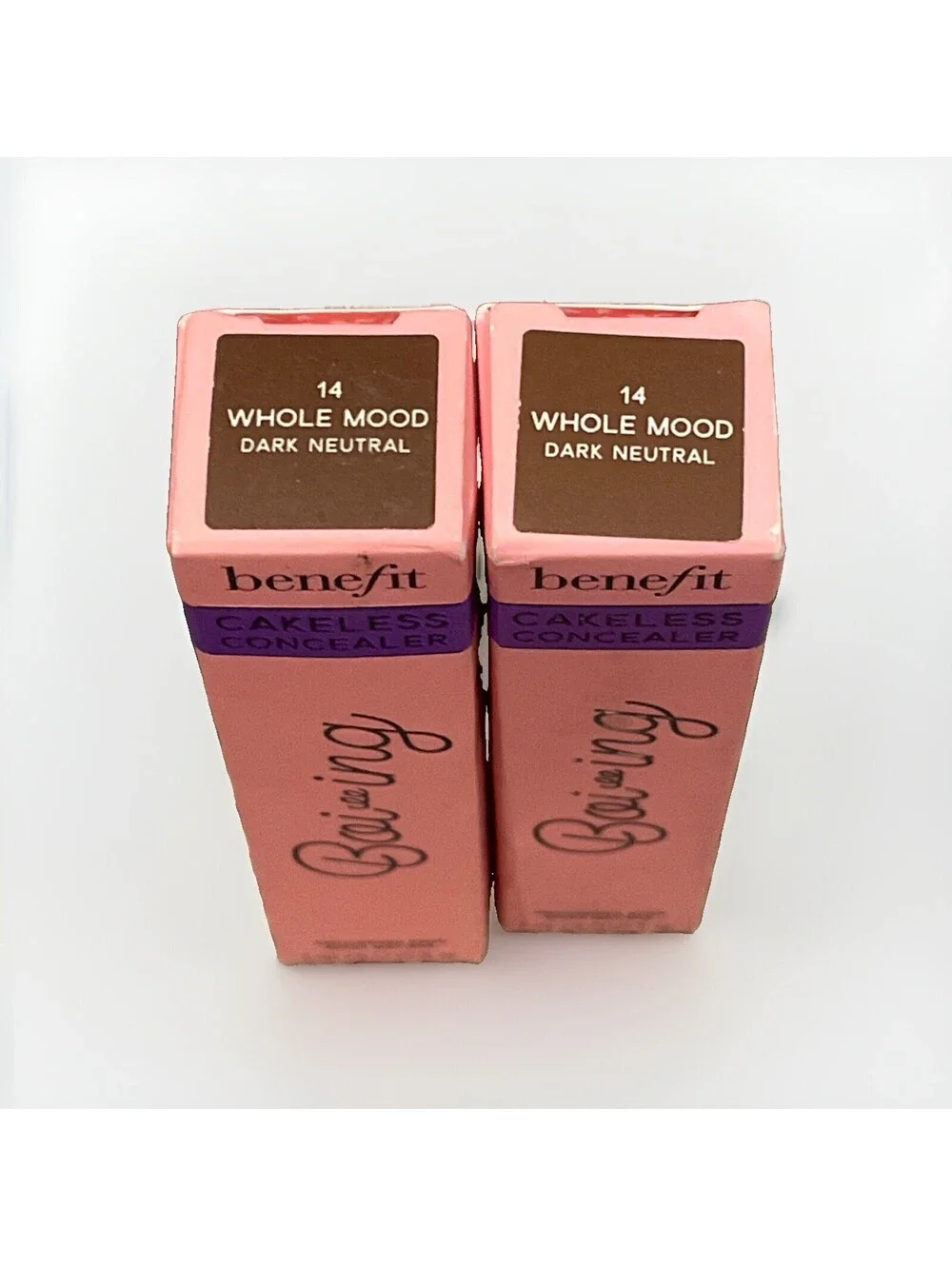 Benefit Cosmetics Boi-ing Cakeless Liquid Concealer (14 Whole Mood) Set of 2